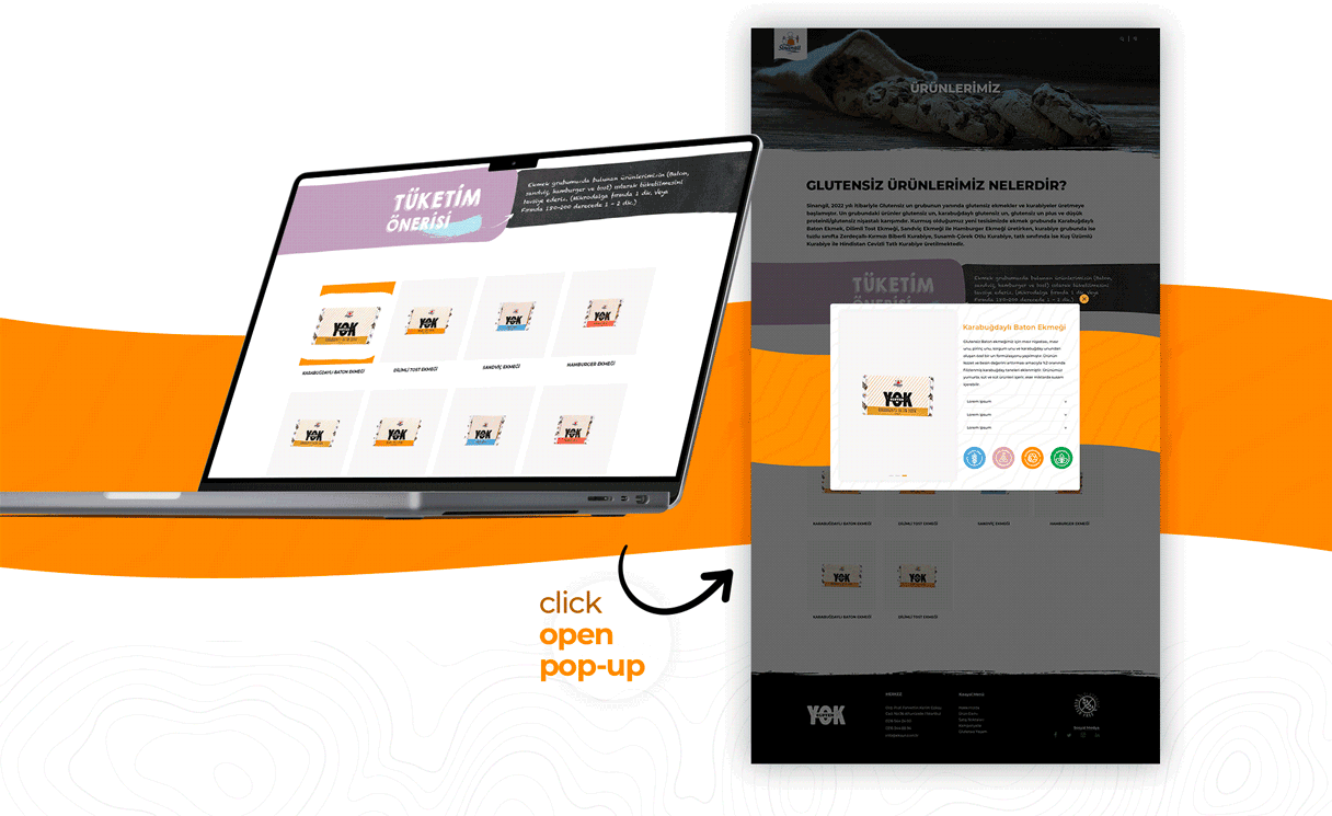 Screenshot from the project