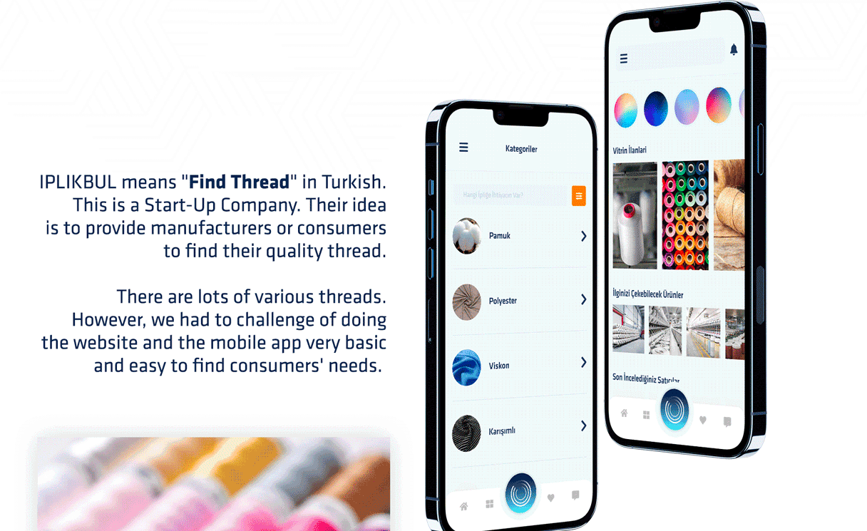 Screenshot from the project