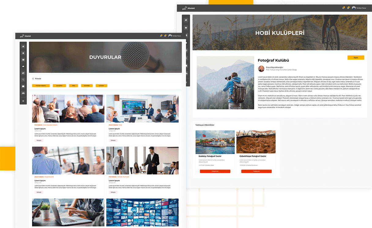 Screenshot from the project